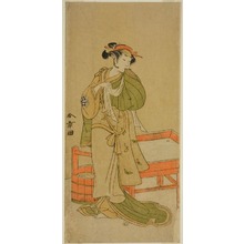 Katsukawa Shunsho: The Actor Yamashita Kinsaku II as Moshio in the Play Izu-goyomi Shibai no Ganjitsu, Performed at the Morita Theater in the Eleventh Month, 1772 - Art Institute of Chicago