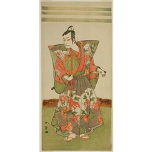 勝川春章: The Actor Ichikawa Danjuro V as Kudo Kanaishi in the Play Izu-goyomi Shibai no Ganjitsu, Performed at the Morita Theater in the Eleventh Month, 1772 - シカゴ美術館