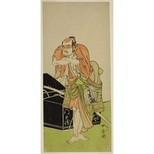 Katsukawa Shunsho: The Actor Otani Tomoemon I as Kawatabiya Mombei in the Play Oyoroi Ebido Shinozuka, Performed at the Nakamura Theater in the Eleventh Month, 1772 - Art Institute of Chicago