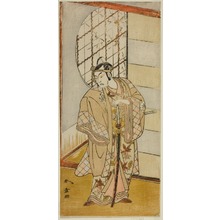 勝川春章: The Actor Matsumoto Koshiro IV as Matsuo-maru in the Play Sugawara Denju Tenarai Kagami, Performed at the Nakamura Theater in the Ninth Month, 1773 - シカゴ美術館