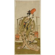 Katsukawa Shunsho: The Actor Segawa Kitsuji III as Murasame in the Play Gohiiki Kanjincho, Performed at the Nakamura Theater in the Eleventh Month, 1773 - Art Institute of Chicago