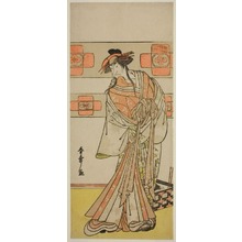 Katsukawa Shunsho: The Actor Ichikawa Monnosuke II as the Ghost of the Renegade Monk Seigen in the Play Edo no Hana Mimasu Soga, Performed at the Nakamura Theater in the Second Month, 1783 - Art Institute of Chicago