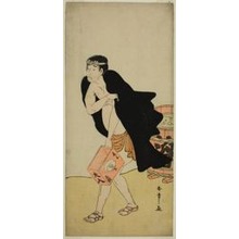 Katsukawa Shunsho: The Actor Onoe Matsusuke I as the Palanquin Bearer Gohei in the Play Kitekaeru Nishiki no Wakayaka, Performed at the Nakamura Theater in the Eleventh Month, 1780 - Art Institute of Chicago