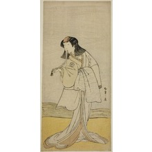 Katsukawa Shunsho: The Actor Segawa Kikunojo III as Miura no Katagai Disuigsed as the Nun Narukami, in the Play Ume-goyomi Akebono Soga, Performed at the Ichimura Theater in the Second Month, 1780 - Art Institute of Chicago