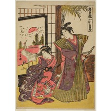 Katsukawa Shunsho: Act Two: The House of Kakogawa Honzo from the play Chushingura (Treasury of Loyal Retainers) - Art Institute of Chicago