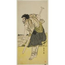 勝川春章: The Actor Nakamura Nakazo I as the Renegade Monk Dainichibo in the Play Edo Meisho Midori Soga, Performed at the Morita Theater in the Second Month, 1779 - シカゴ美術館