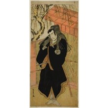 勝川春章: The Actor Matsumoto Koshiro IV as Matsuo-maru (?) in the Play Sugawara Denju Tenarai Kagami (?), Performed at the Nakamura Theater (?) in the Fourth Month, 1779 (?) - シカゴ美術館