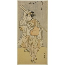 勝川春英: The Actor Segawa Kikunojo III as Osaku in the Play Sayo no Nakayama Hiiki no Tsurigane, Performed at the Nakamura Theater in the Eleventh Month, 1790 - シカゴ美術館