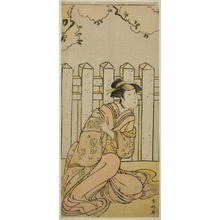勝川春好: The Actor Osagawa Tsuneyo II as Onoe in the Play Haru no Nishiki Date-zome Soga, Performed at the Nakamura Theater in the Fourth Month, 1790 - シカゴ美術館