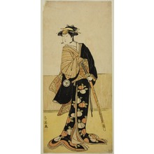 勝川春英: The Actor Iwai Hanshiro IV as Tonase (?) in the Play Kanadehon Chushingura (?), Performed at the Kiri Theater (?) in the Eighth Month, 1787 (?) - シカゴ美術館