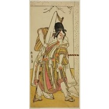 勝川春章: The Actor Ichikawa Ebizo III as Matsuo-maru in the Play Sugawara Denju Tenarai Kagami, Performed at the Ichimura Theater in the Seventh Month, 1776 - シカゴ美術館