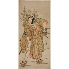 Katsukawa Shunsho: The Actor Nakamura Nakazo I as Matano no Goro in the Play Hana-zumo Genji Hiiki, Performed at the Nakamura Theater in the Eleventh Month, 1775 - Art Institute of Chicago