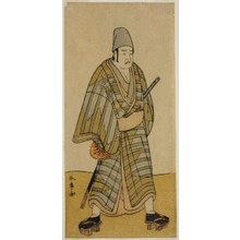 Katsukawa Shunsho: The Actor Otani Hiroemon III as Gokumon Shobei in the Play Sugata no Hana Kurofune Zukin, Performed at the Morita Theater in the Ninth Month, 1774 - Art Institute of Chicago