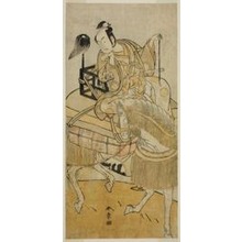 勝川春章: The Actor Matsumoto Koshiro IV as Ogata no Saburo Disguised as Matsuura Saemon in the Play Ichi no Tomi Tsuki no Kaomise, Performed at the Morita Theater in the Eleventh Month, 1774 - シカゴ美術館