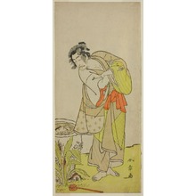 Katsukawa Shunsho: The Actor Ichikawa Danjuro V as Soga no Dozaburo (?) in the Play Shida Yuzuriha Horai Soga (?), Performed at the Morita Theater (?) in the First Month, 1775 (?) - Art Institute of Chicago