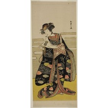 Estampe japonaise "The Actor Segawa Kikunojo III as Onami Disguised as the Dragon Princess in the Play Saki Masuya Ume no Kachidoki, Performed at the Ichimura Theater in the Eleventh Month, 1778" par Katsukawa Shunsho, 勝川春章 (Katsukawa Shunshô)