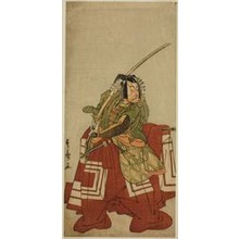 勝川春章: The Actor Ichikawa Danjuro V as Arakawa Taro in the Play Date Nishiki Tsui no Yumitori, Performed at the Morita Theater in the Eleventh Month, 1778 - シカゴ美術館