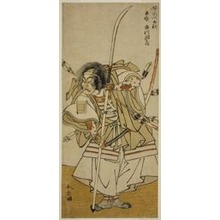 Estampe japonaise "The Actor Ichikawa Danzo IV as Taira no Tomomori in the Play Yoshitsune Sembon-zakura, Performed at the Nakamura Theater in the Eighth Month, 1777" par Katsukawa Shunsho, 勝川春章 (Katsukawa Shunshô)