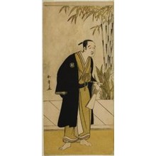 勝川春章: The Actor Otani Tomoemon I as Kajino Choan (?) in the Play Hono Nitta Daimyojin (?), Performed at the Morita Theater (?) in the Seventh Month, 1777 - シカゴ美術館