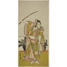 Katsukawa Shunsho: The Actor Ichikawa Danzo IV as Soga no Goro Tokimune in the Play Chigo Suzuri Aoyagi Soga, Performed at the Nakamura Theater in the First Month, 1777 - Art Institute of Chicago