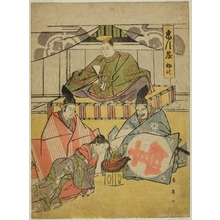 勝川春英: Act One: Tsurugaoka Hachiman Shrine from the play Chushingura (Treasury of the Forty-seven Loyal Retainers) - シカゴ美術館