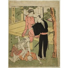勝川春英: Act Seven: The Ichiriki Teahouse from the Play Chushingura (Treasury of the Forty-seven Loyal Retainers) - シカゴ美術館