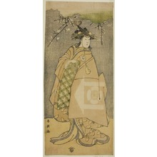 勝川春英: The Actor Iwai Kiyotaro as Kewaizaka no Shosho in the Play Gohiiki no Hana Aikyo Soga, Performed at the Kawarazaki Theater in the First Month, 1794 - シカゴ美術館