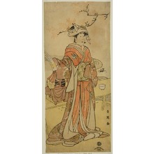 勝川春英: The Actor Segawa Kikunojo III as the Female Fox-Fairy Otatsu-gitsune Disguised as Shizuka Gozen in the Play Kogane Saku Date no Okida, Performed at the Ichimura Theater in the Eleventh Month, 1792 - シカゴ美術館