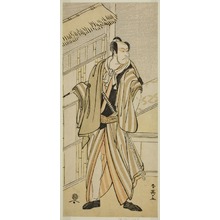 Katsukawa Shun'ei: The Actor Ichikawa Ebizo (Danjuro V) as Banzui Chobei in the Play Gozen-gakari Sumo Soga, Performed at the Kawarazaki Theater in the Second Month, 1793 - Art Institute of Chicago