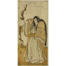 勝川春好: The Actor Ichikawa Danzo IV as Shutokuin in the Play Tokimekuya O-Edo no Hatsuyuki, Performed at the Morita Theater in the Eleventh Month, 1780 - シカゴ美術館