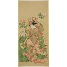 一筆斉文調: The Actor Segawa Kikunojo II in Shakkyo Dance in the Play Soga Moyo Aigo no Wakamatsu, Performed at the Nakamura Theater in the Second Month, 1769 - シカゴ美術館