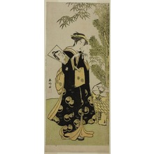 勝川春好: The Actor Segawa Kikunojo III as Otora in the Play Ume-goyomi Akebono Soga, Performed at the Ichimura Theater in the Third Month, 1780 - シカゴ美術館