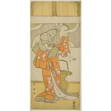 勝川春英: The Actor Arashi Ryuzo II as Hachijo, Wet Nurse of Taira no Kiyomori, in Act Three of the Play Gempei Hashira-goyomi (Pillar Calendar of the Genji and Heike Clans), Performed at the Kiri Theater from the First Day of the Eleventh Month, 1795 - シカゴ美術館