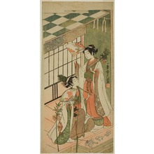 一筆斉文調: The Shrine Dancers (Miko) Ohatsu and Onami - シカゴ美術館