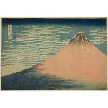 Katsushika Hokusai: A Mild Breeze on a Fine Day (Gaifu kaisei), from the series Thirty-six Views of Mount Fuji (Fugaku sanjurokkei) - Art Institute of Chicago