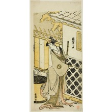 Japanischer Druck "The Actor Segawa Kikunojo III as a Woman of a Samurai Family" von Katsushika Hokusai, 葛飾北斎 (Katsushika Hokusai)