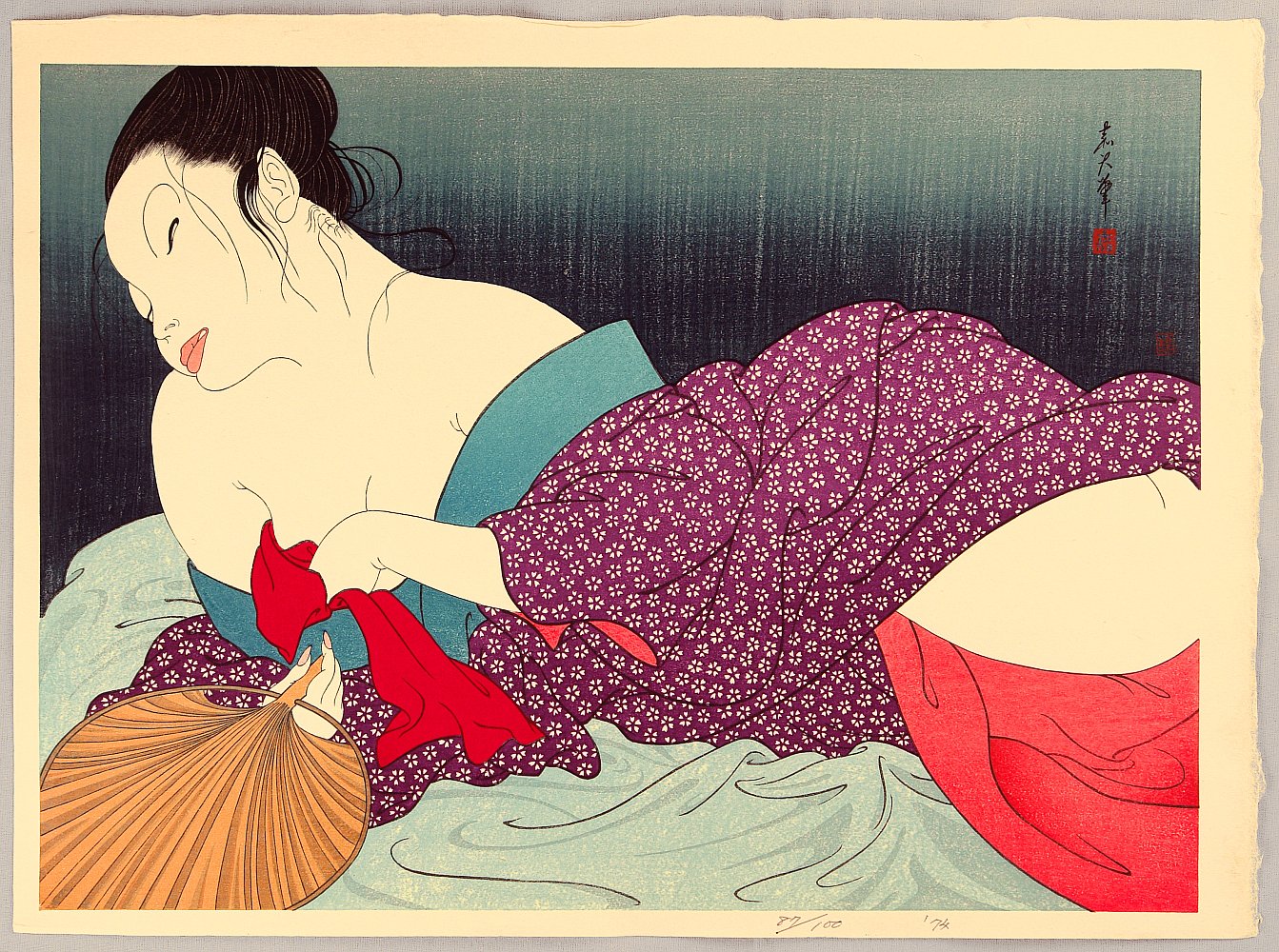 Art auctions of Japanese prints. 