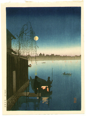 Kobayashi Eijiro: Evening Cool on Sumida - Artelino