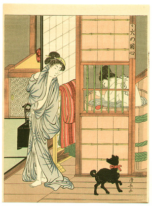 Torii Kiyonaga: Bath - Artelino