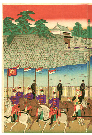 Utagawa Kunisada III: Imperial Carriage - Artelino
