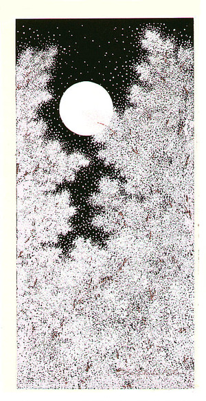 Kato Teruhide: Cherry Blossoms under the Moonlight - Artelino