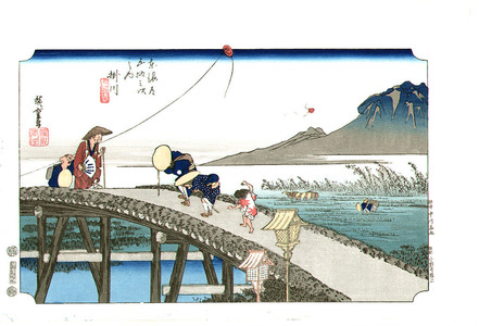 Utagawa Hiroshige: Kakegawa - Tokaido Gojusan Tsugi (Hoeido) - Artelino