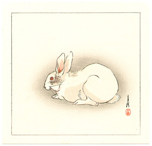 尾形月耕: Rabbit - Artelino