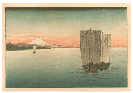 Unknown: Boats and Mt.Fuji (small size) - Artelino