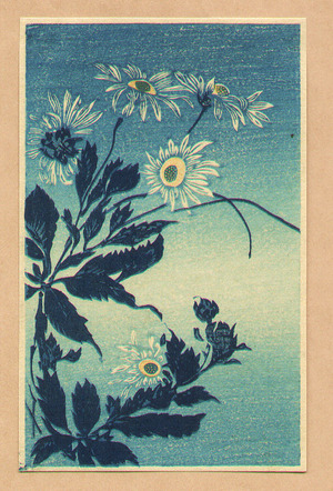 Unknown: Blue Flowers (small print) - Artelino