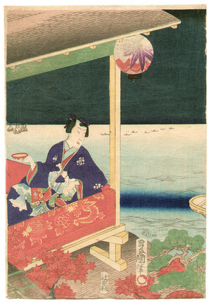 Utagawa Kunisada: Prince Genji and Autumn Song - Artelino