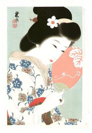 Nakayama Shuko: August - Collection of New Ukiyoe Style Beauties - Artelino