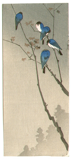 Unknown: Five Blue Birds - Artelino