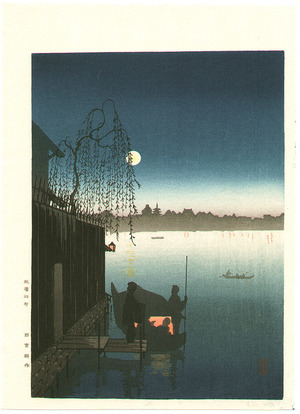 Kobayashi Eijiro: Evening Cool on Sumida - Artelino