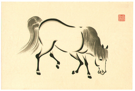 Japanese Print "Horse" by Unknown, 無款 (null)